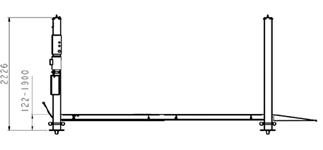 4 post storage hoist dimensions