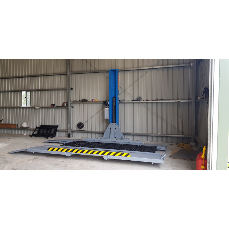 single post storage hoist